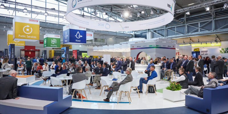 Messestände auf der IFAT (Foto: Messe München)